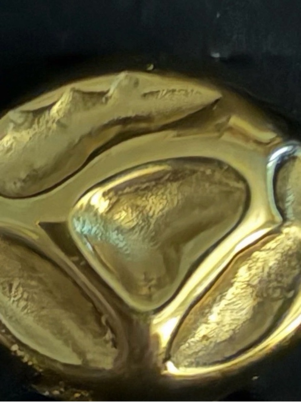 Bloomingdale’s 14K Gold over Sterling Silver Hammered Ring